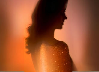 A glowing silhouette of a woman with energy waves inside, symbolizing Hypermetabolism and Eating Disorders recovery.